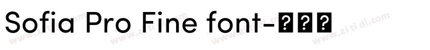 Sofia Pro Fine font字体转换